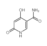 1,6-二氢-4-羟基-6-氧代-3-吡啶羧酰胺结构式