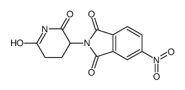 2-(2,6-二氧代哌啶-3-基)-5-硝基异吲哚-1,3-二酮结构式