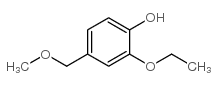 2-乙氧基-4-(甲氧甲基)苯酚结构式