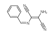 (E)-2-amino-3-(benzylideneamino)but-2-enedinitrile Structure