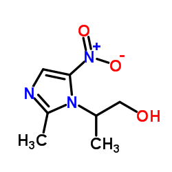 2-(2-Methyl-5-nitro-1H-imidazol-1-yl)-1-propanol Structure