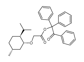 (-)-menthoxyacetic acid 2-oxo-1,2,2-triphenylethyl ester结构式