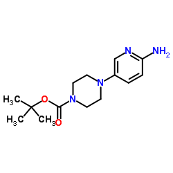 tert-Butyl 4-(6-aminopyridin-3-yl)piperazine-1-carboxylate Structure