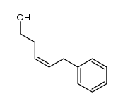 (Z)-5-phenyl-3-penten-1-ol结构式