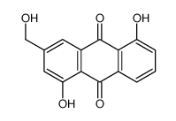 1,5-Dihydroxy-3-hydroxymethyl-9,10-anthraquinone structure
