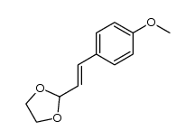 2-[2-(4-methoxyphenyl)ethenyl]-1,3-dioxolane Structure