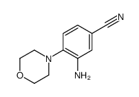 3-氨基-4-吗啉苯甲腈结构式