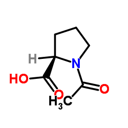 N-乙酰-D-脯氨酸结构式