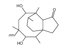 5,8-dihydroxy-4,6,9,10-tetramethyl-6-vinyl-octahydro-3a,9-propano-cyclopentacycloocten-1-one Structure