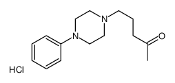 5-(4-phenyl-1-piperazinyl)pentan-2-one hydrochloride结构式