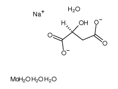 L-malic acid , sodium dimolybdo-L malate结构式