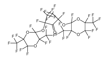 1,1,1,2,4,5,5,5-octafluoro-2,4-bis[[2,3,5,5,6-pentafluoro-3,6-bis(trifluoromethyl)-1,4-dioxan-2-yl]oxy]pentan-3-one结构式