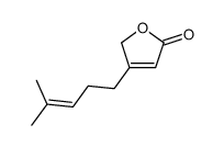 3-(4-methylpent-3-enyl)-2H-furan-5-one结构式