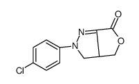 2-(4-chlorophenyl)-3a,4-dihydro-3H-furo[3,4-c]pyrazol-6-one结构式