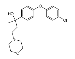 2-[4-(4-chloro-phenoxy)-phenyl]-4-morpholin-4-yl-butan-2-ol结构式