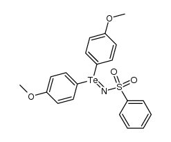 N-(phenylsulfonyl)di(p-methoxyphenyl)tellurimide结构式