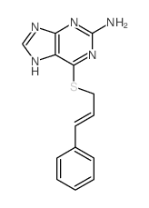 6-cinnamylsulfanyl-5H-purin-2-amine结构式