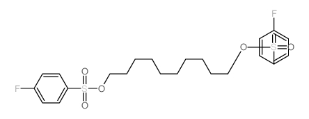 Benzenesulfonic acid,4-fluoro-, 1,10-decanediyl ester (9CI) Structure