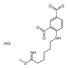 methyl 6-(2,4-dinitroanilino)hexanimidate,hydrochloride Structure