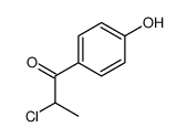 (9ci)-2-氯-1-(4-羟基苯基)-1-丙酮结构式
