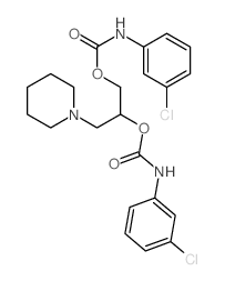 [1-[(3-chlorophenyl)carbamoyloxy]-3-(1-piperidyl)propan-2-yl] N-(3-chlorophenyl)carbamate Structure