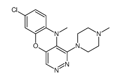 7-Chloro-10-methyl-1-(4-methyl-1-piperazinyl)-10H-pyridazino[4,5-b][1,4]benzoxazine结构式