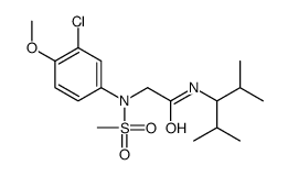 2-(3-chloro-4-methoxy-N-methylsulfonylanilino)-N-(2,4-dimethylpentan-3-yl)acetamide结构式