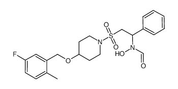 (R/S)-2-({4-[(5-fluoro-2-methylbenzyl)oxy]piperidin-1-yl}sulphonyl)-1-phenylethyl(hydroxy)formamide Structure
