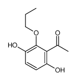 Ethanone, 1-(3,6-dihydroxy-2-propoxyphenyl)- (9CI) Structure