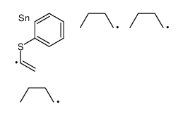 tributyl(1-phenylsulfanylethenyl)stannane Structure