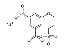 sodium dihydrogen 5-(3-sulphonatopropoxy)isophthalate结构式