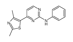 4-(2,4-dimethyl-1,3-thiazol-5-yl)-N-phenylpyrimidin-2-amine Structure