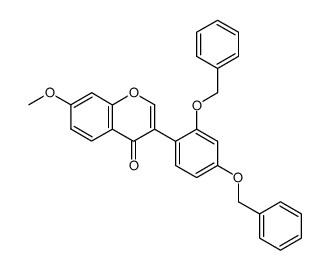 2',4'-dibenzyloxy-7-methoxyisoflavone结构式