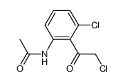 N-(3-chloro-2-(2-chloroacetyl)phenyl)acetamide结构式