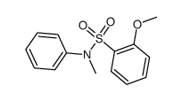 2-methoxy-N-methyl-N-phenylbenzenesulfonamide结构式