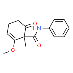 2-Cyclohexene-1-carboxamide,2-methoxy-1-methyl-6-oxo-N-phenyl-(9CI)结构式