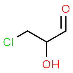 3-chlorolactaldehyde structure