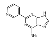 9H-Purin-6-amine,2-(3-pyridinyl)-结构式