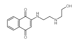 2-[2-(2-hydroxyethylamino)ethylamino]naphthalene-1,4-dione结构式