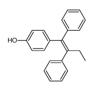 (Z)-1,2-Diphenyl-1-(4-hydroxyphenyl)-1-butene结构式