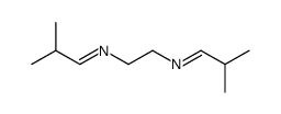2-methyl-N-[2-(2-methylpropylideneamino)ethyl]propan-1-imine结构式