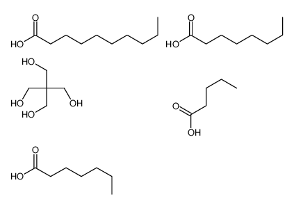 2,2-bis(hydroxymethyl)propane-1,3-diol,decanoic acid,heptanoic acid,octanoic acid,pentanoic acid Structure
