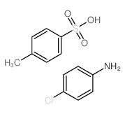4-chloroaniline; 4-methylbenzenesulfonic acid Structure