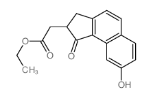 ethyl 2-(8-hydroxy-1-oxo-2,3-dihydrocyclopenta[a]naphthalen-2-yl)acetate Structure
