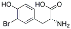 3-Bromo-D-tyrosine结构式