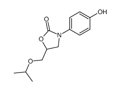 3-(4-hydroxyphenyl)-5-(propan-2-yloxymethyl)-1,3-oxazolidin-2-one结构式