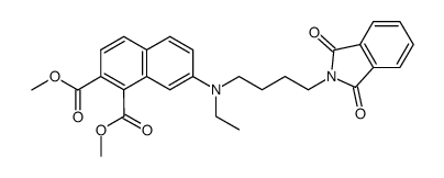 dimethyl 7-((4-(1,3-dioxoisoindolin-2-yl)butyl)(ethyl)amino)naphthalene-1,2-dicarboxylate Structure