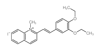 2-[(E)-2-(3,4-diethoxyphenyl)ethenyl]-1-methyl-2H-quinoline结构式