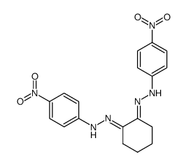 cyclohexane-1,2-dione-bis-(4-nitro-phenylhydrazone)结构式