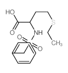 Butyric acid,4-(ethylthio)-2-(a-toluenesulfonamido)-,DL- (8CI) Structure